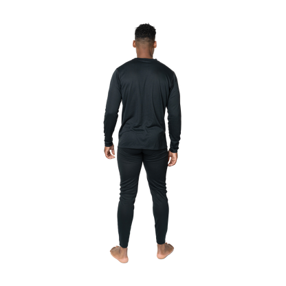 Men's Double Layer Crewneck - Black